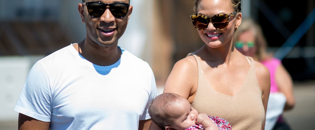 Chrissy Teigen With John Legend and Luna in NYC August 2016