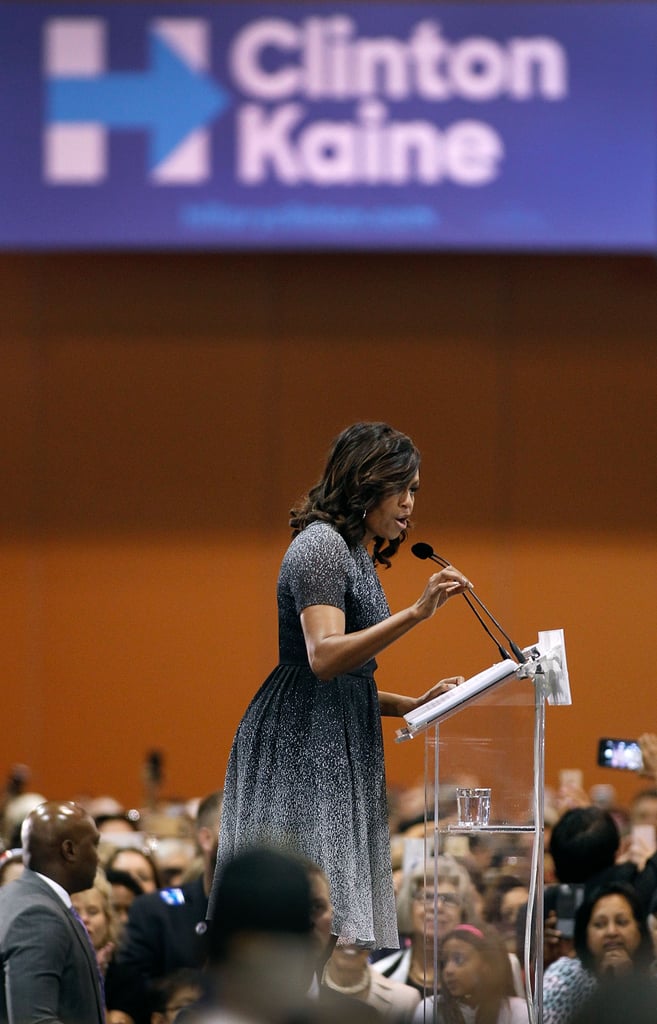 Michelle Obama Ombre Dress at Hillary Clinton Campaign 2016