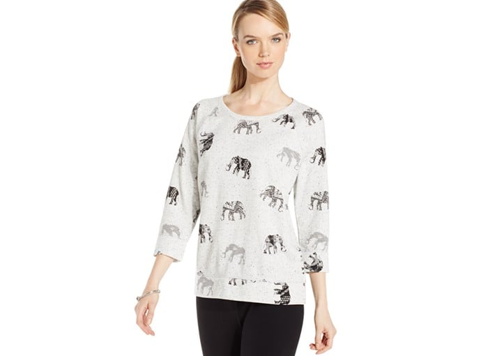 Elephant-print top
