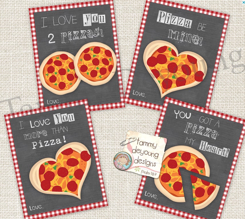 Pizza Valentines | Valentine’s Day Cards For Tweens | POPSUGAR Family
