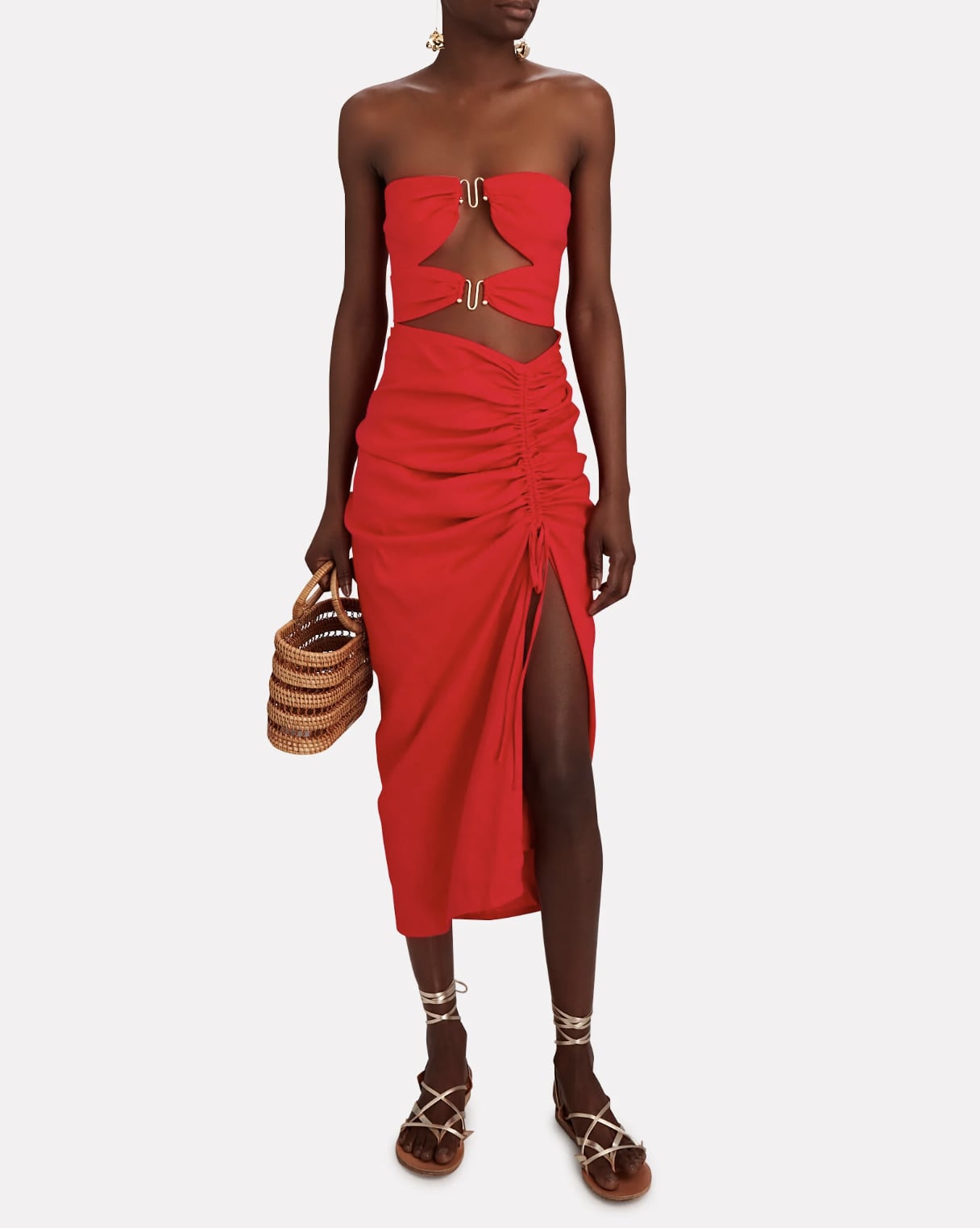priyanka chopra cut out dress Priyanka Chopra Jonas Wore a Cut-Out Dress With a Leg Slit to DKMS Gala