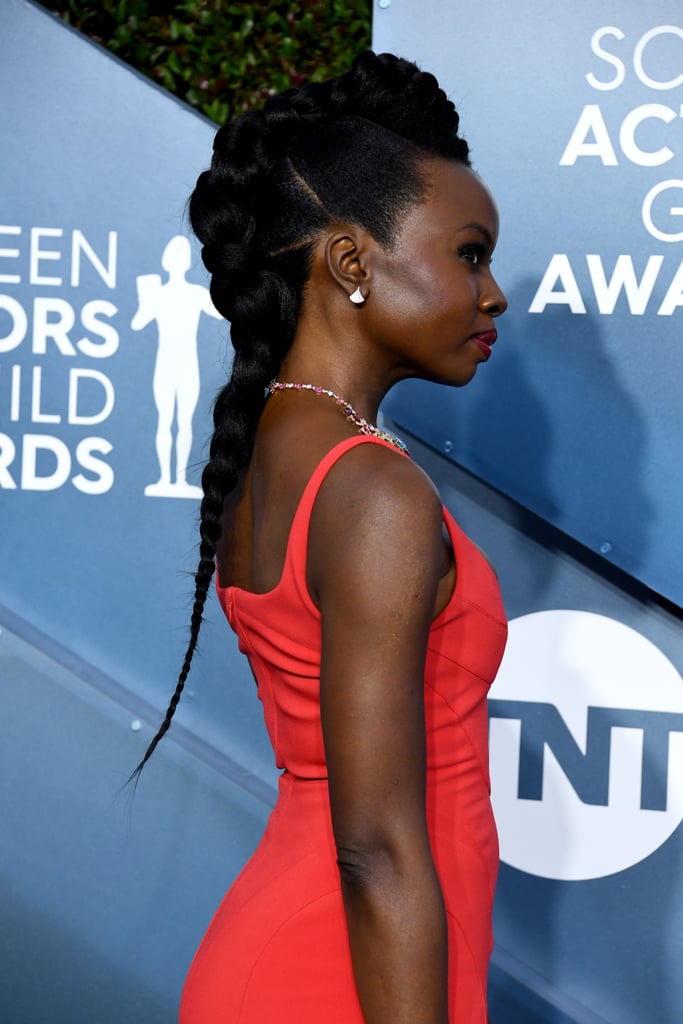 Danai Gurira's Intricate Braid at the 2020 SAG Awards