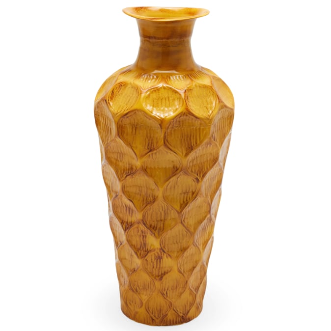 Jamaican Yellow Floor Vase