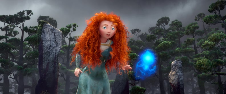 If Merida straightened her curls, her hair would be 4 feet long.