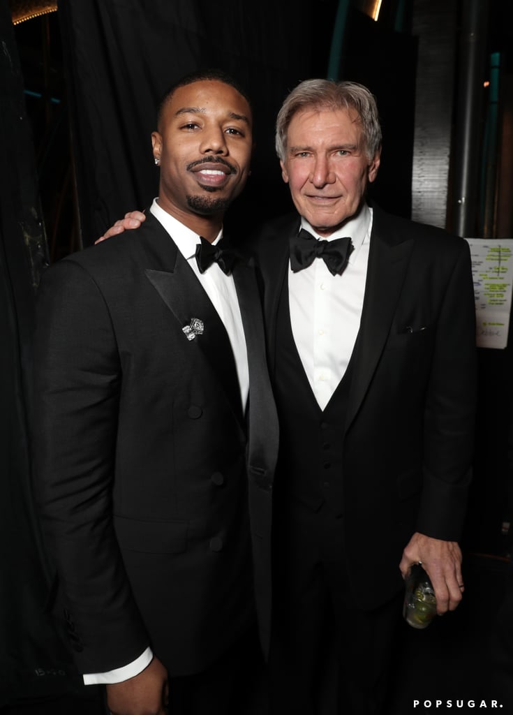 Pictured: Michael B. Jordan and Harrison Ford