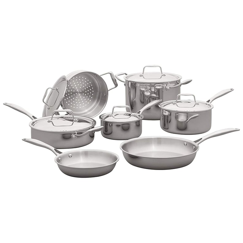 Stone & Beam Tri-Ply Stainless Steel Kitchen Cookware Set