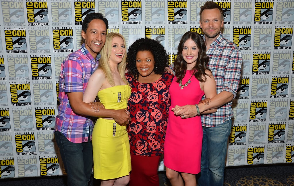 The cast of Community showed off their best prom pose on the red carpet in 2012.