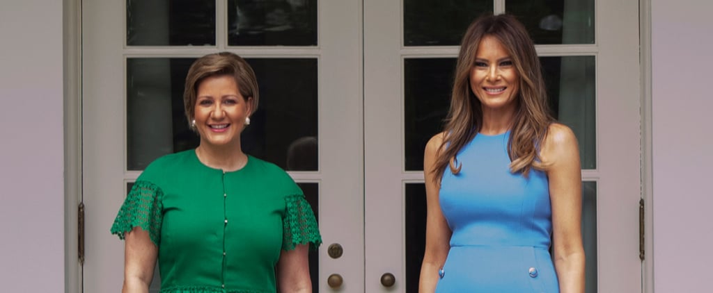 Melania Trump Blue Michael Kors Dress