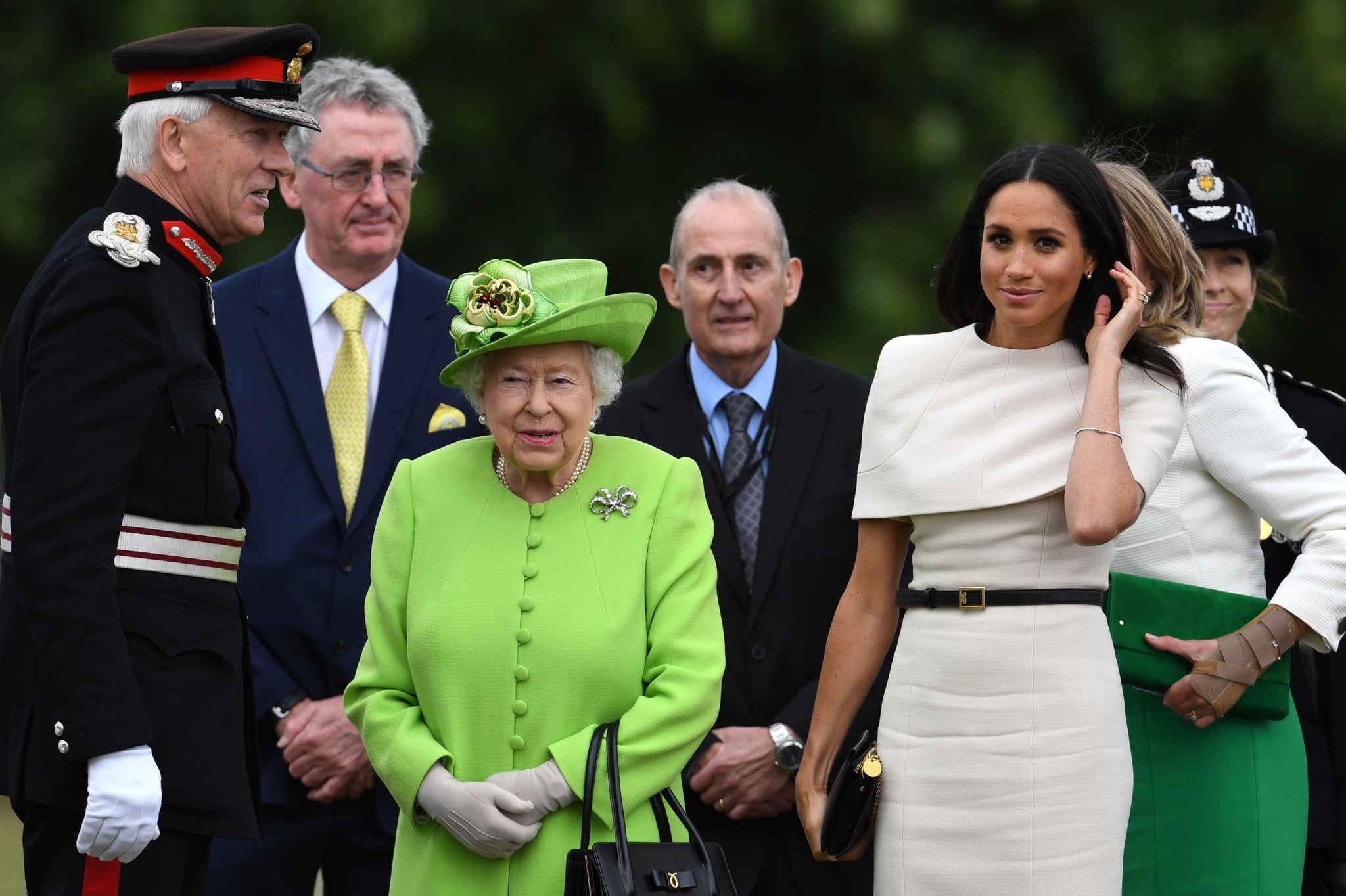 Meghan Markle s Givenchy Cream Dress POPSUGAR Fashion UK