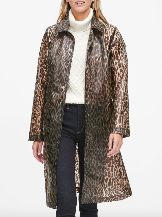 Leopard Print Rain Coat