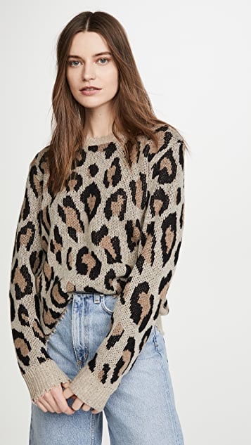 R13 Leopard Cashmere Sweater