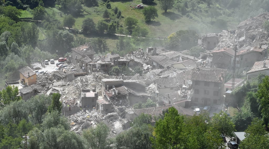 Damage from Pescara del Tronto