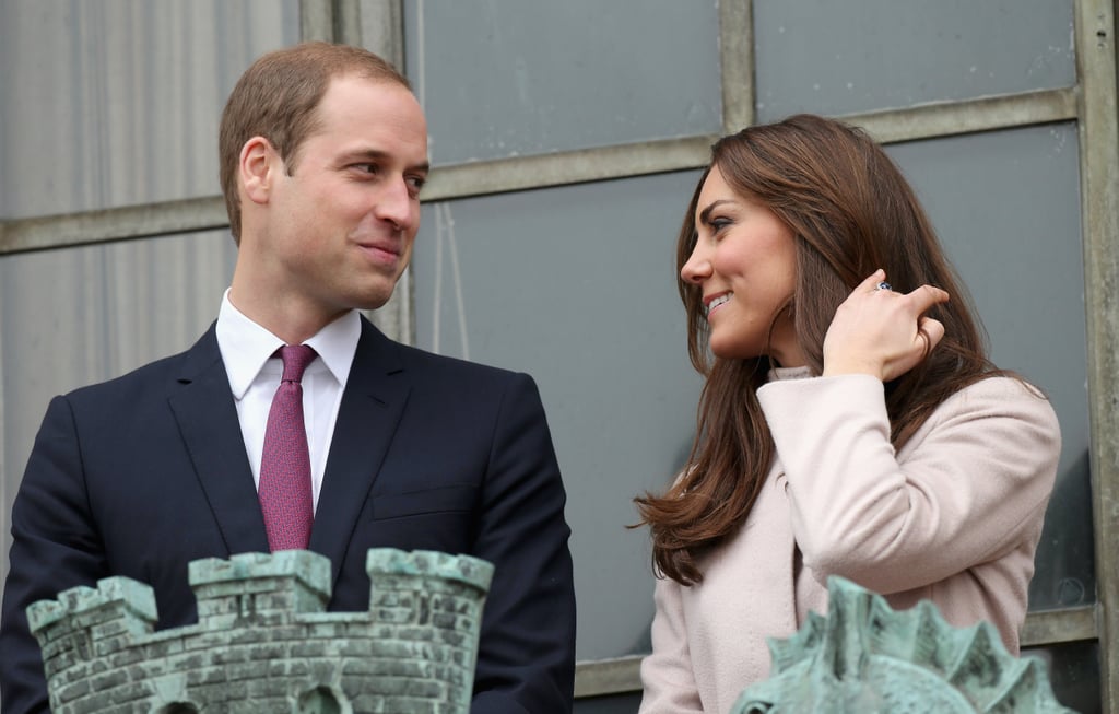 Kate Middleton and Prince William glanced lovingly at each other during an official visit to Cambridge, England, in November 2012.