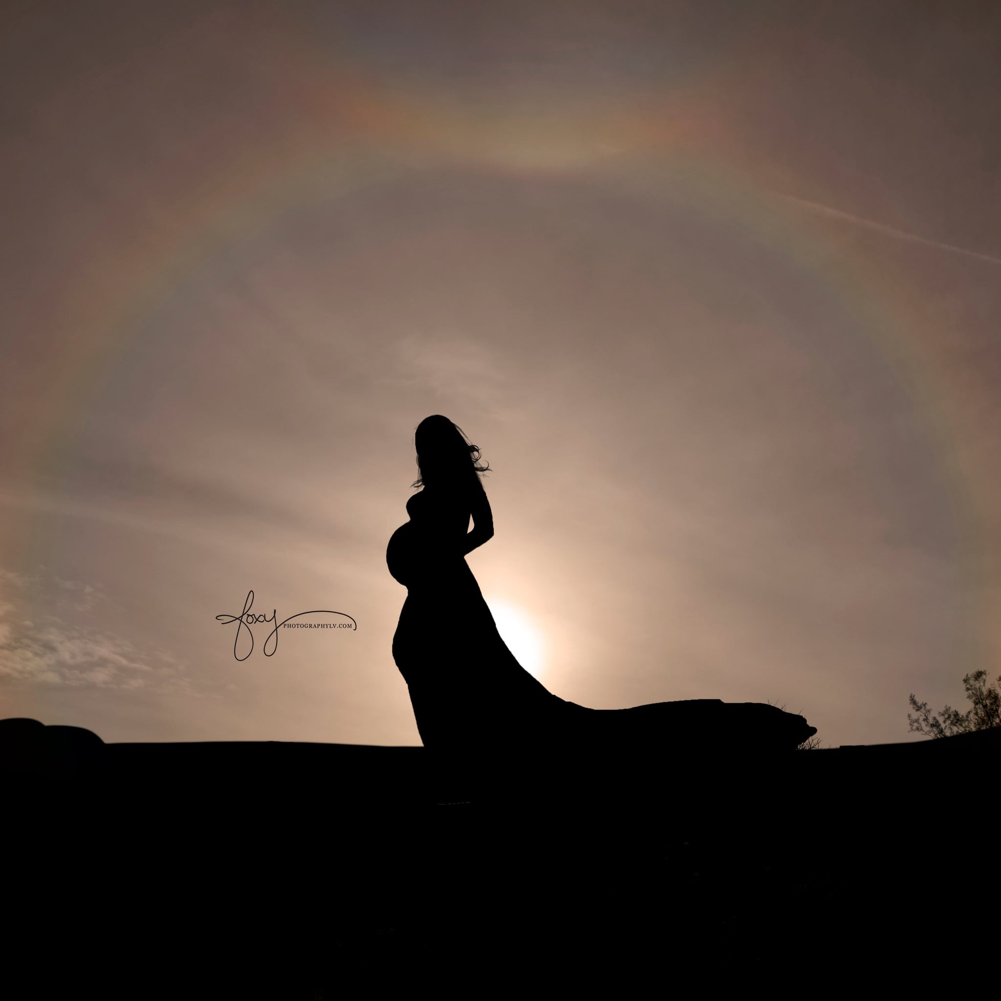 Rainbow Maternity Shoot With Triple Rainbow Popsugar Family