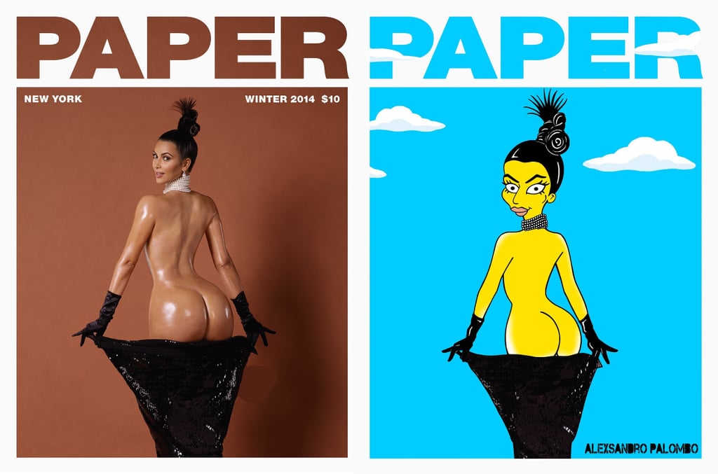 Kim Kardashian as a Simpsons Character