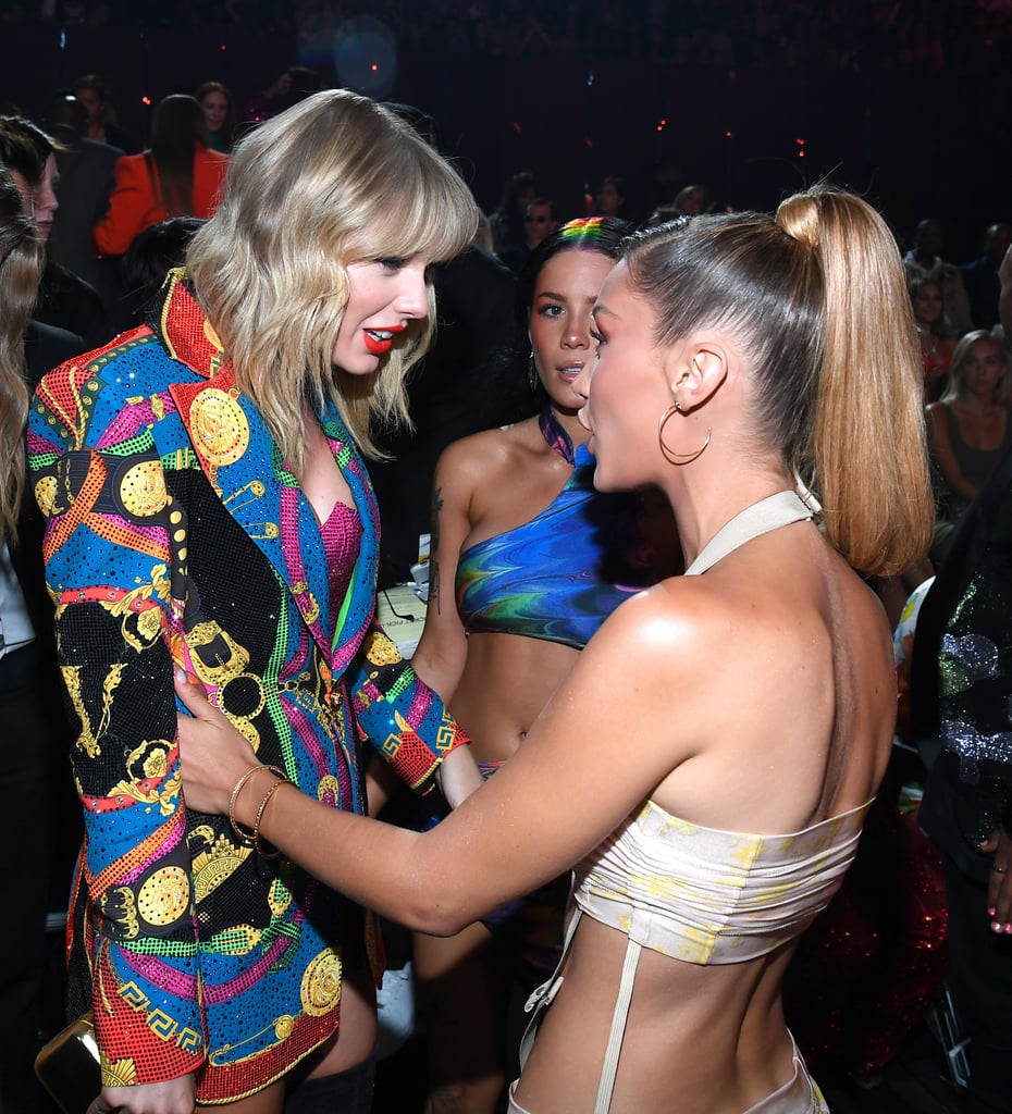 Taylor Swift and Bella Hadid at the 2019 MTV VMAs