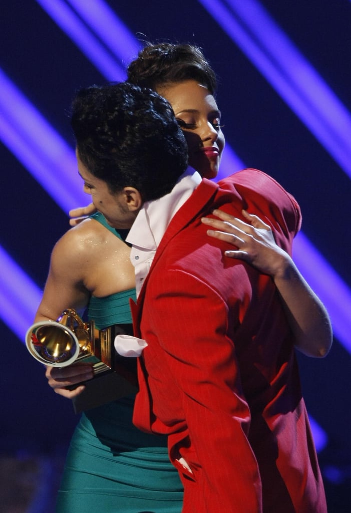 Alicia Keys presented Prince with the Hall of Fame Award.
