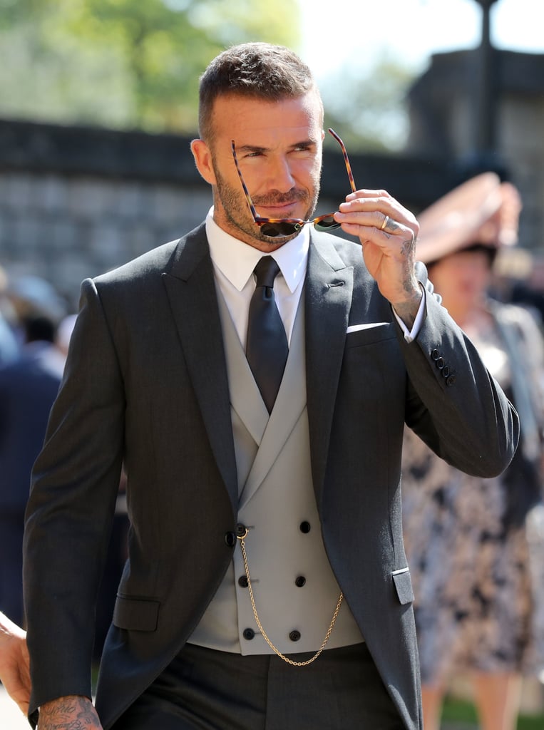 Men Gray Suits Celebs David beckham Style Suit Wedding Party Wear  (Coat+Pant)