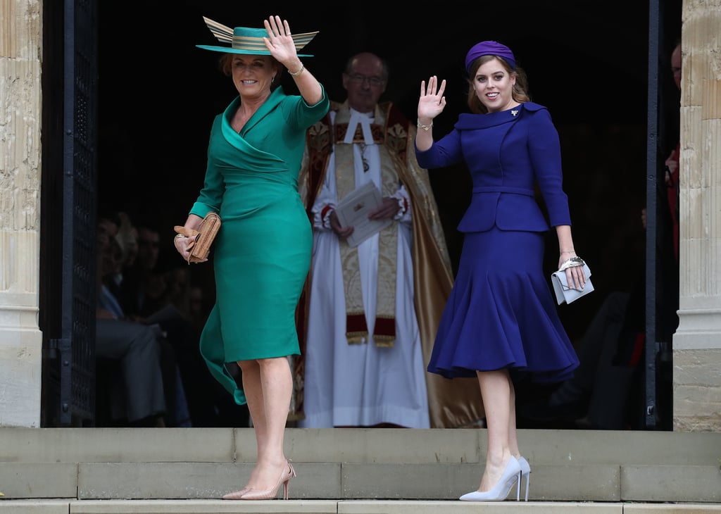 Sarah Ferguson Dress at Princess Eugenie's Wedding 2018