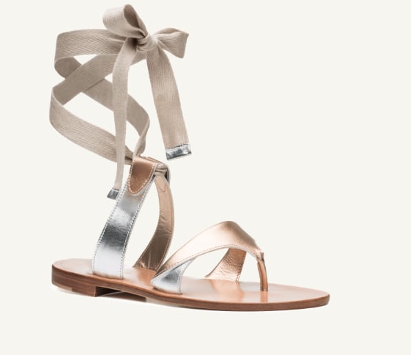 Sarah Flint Grear Sandals in Gold Calf