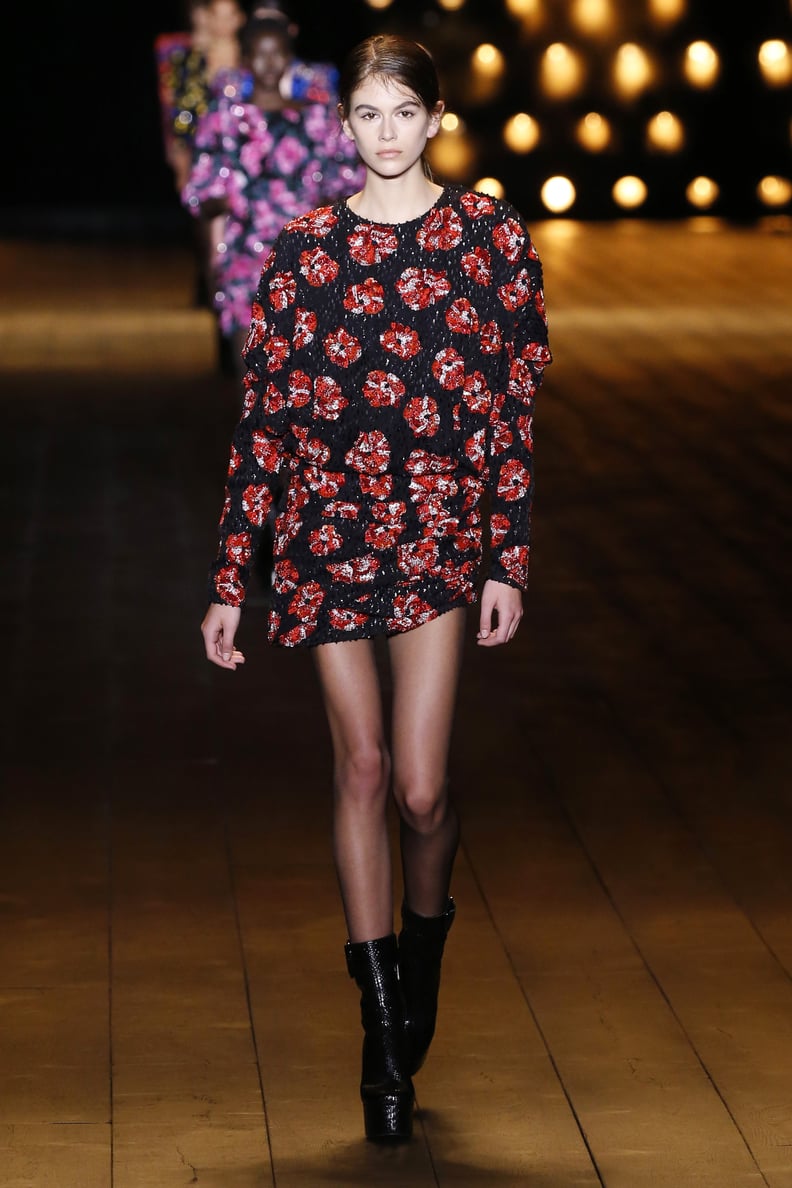 For Her Second Look, the Young Model Wore the Floral Party Dress of Our Dreams