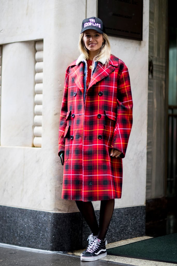 Red Street Style Trend at Fashion Week Fall 2017