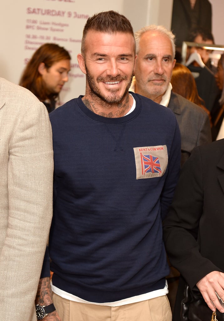 David Beckham at London Fashion Week Men's 2018