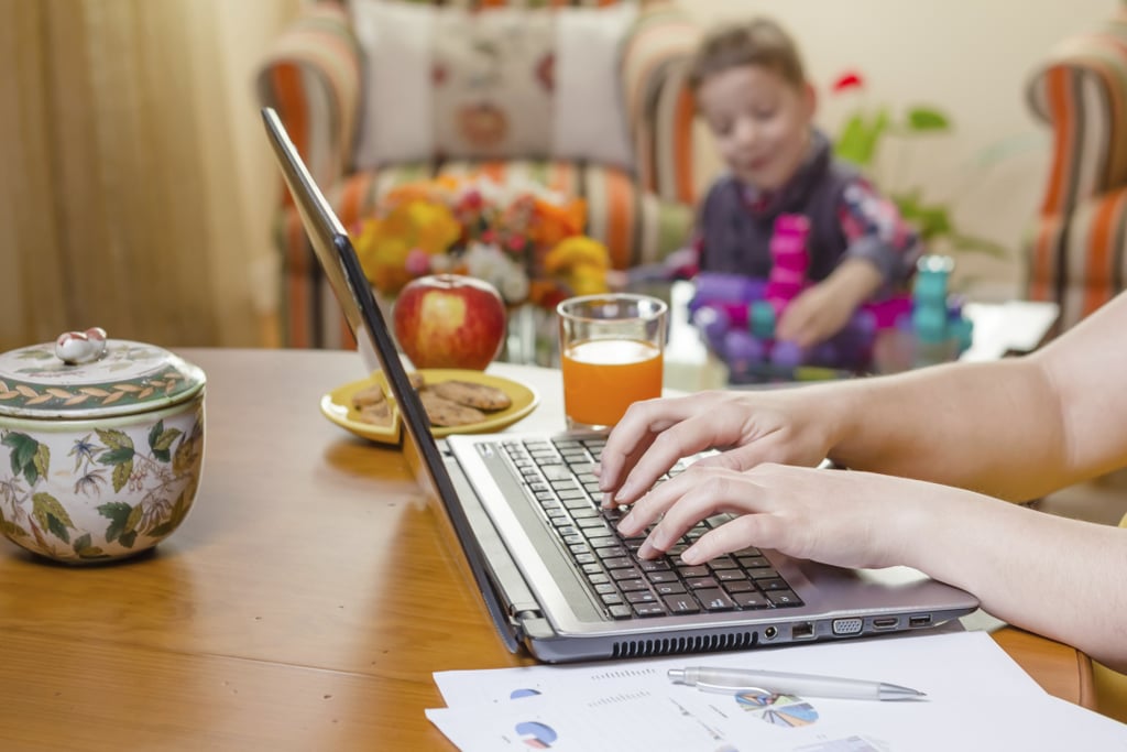 Working from home looks a lot less like this . . . Working from home looks a lot less like this . . .