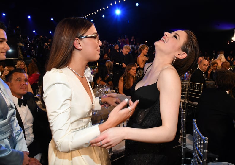 Millie Bobby Brown and Joey King at the 2020 SAG Awards