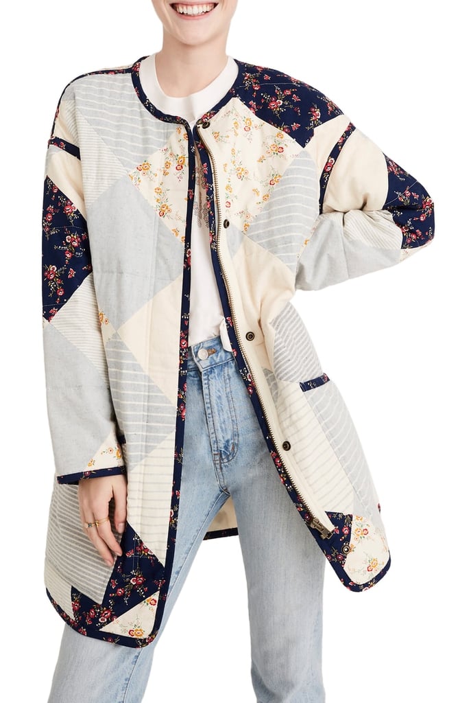 Madewell x The New Denim Project Patchwork Cocoon Coat