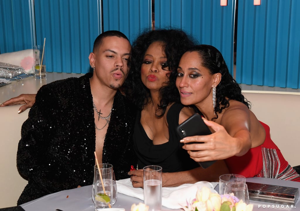 Pictured: Evan Ross, Diana Ross, and Tracee Ellis Ross