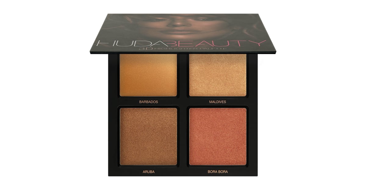 Huda Beauty Bronze Sands 3d Highlighter Palette 10 Sweat Proof