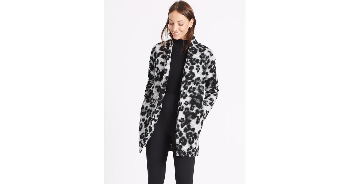 Leopard print coat marks and spencer best sale