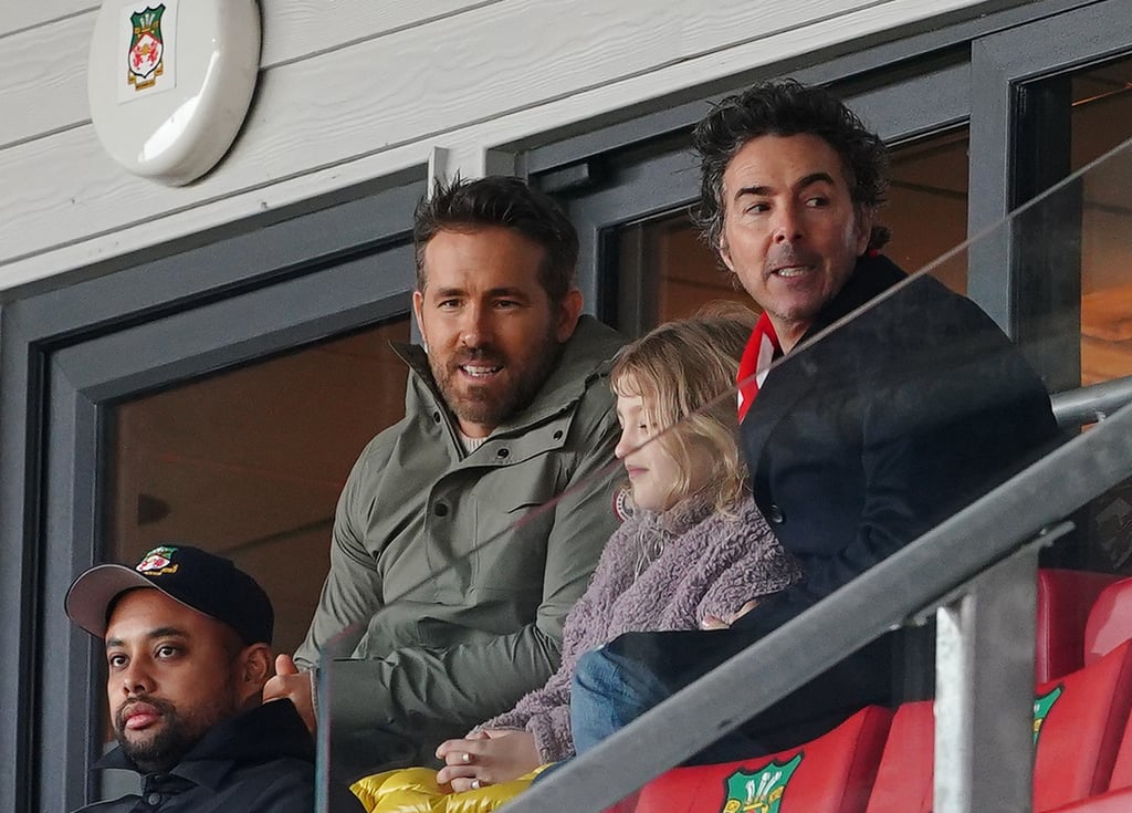 Ryan Reynolds Brings Daughter James to Wrexham Soccer Game