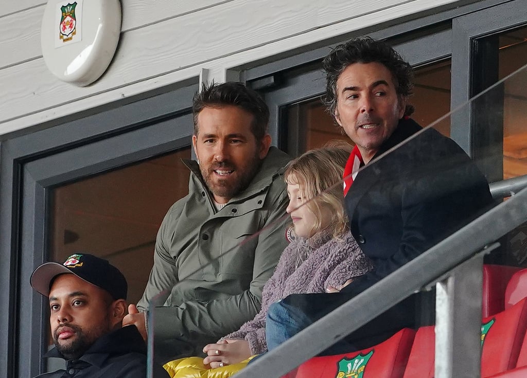 Ryan Reynolds Brings Daughter James To Wrexham Soccer Game Popsugar Celebrity 