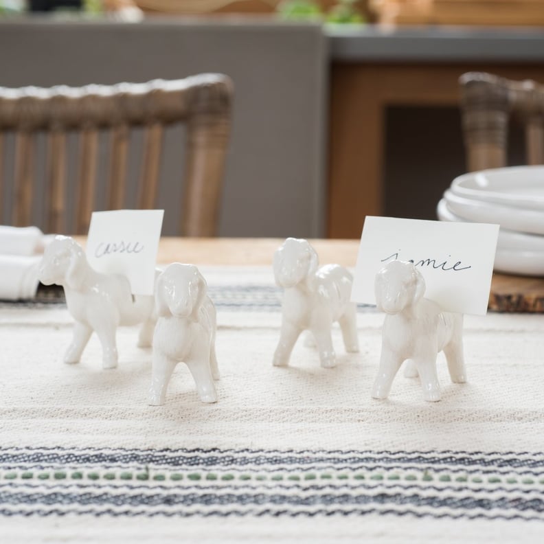 Stoneware Goat Card Holders