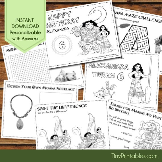 Personalized Coloring Sheets
