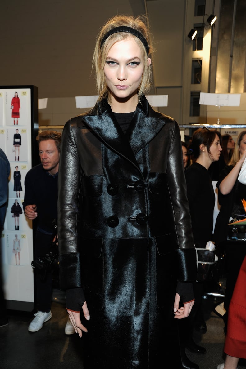 Karlie Kloss Backstage at Fendi