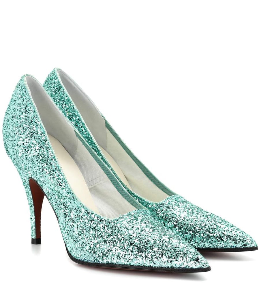 Victoria Beckham Dorothy Glitter Pumps Victoria Beckham Green Heels
