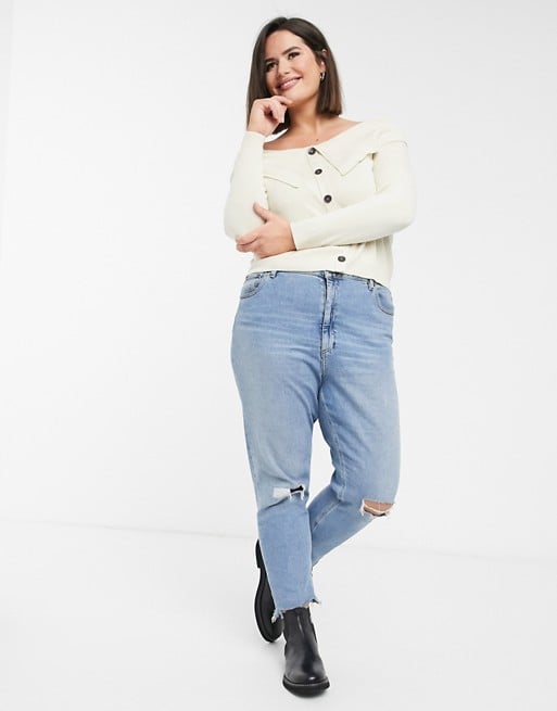 ASOS DESIGN Curve off shoulder cardigan