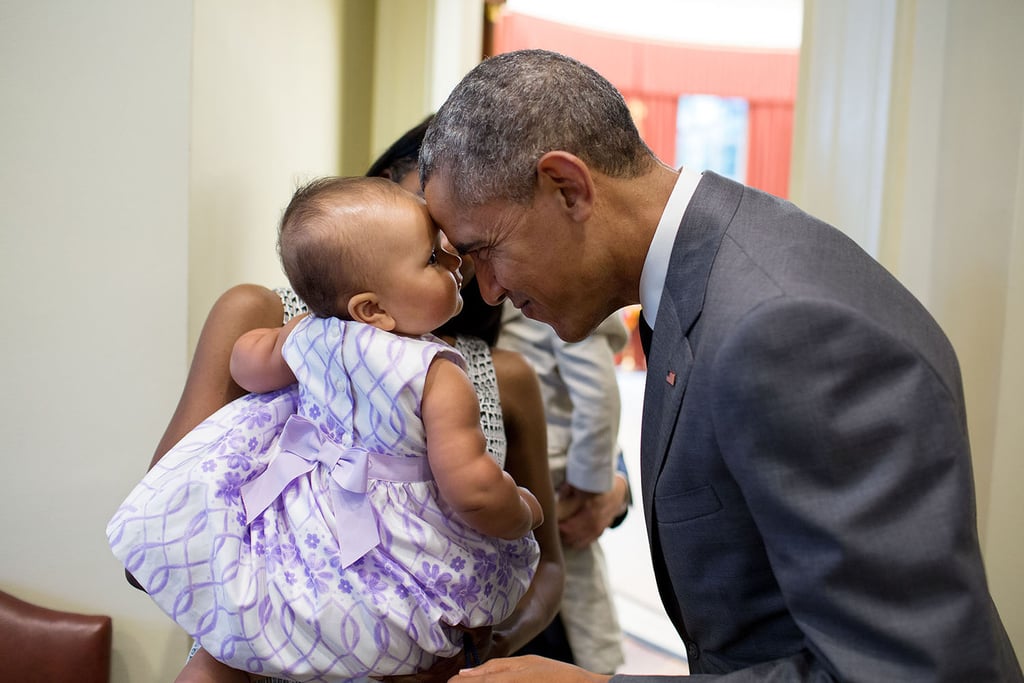 Pictures of President Obama and Babies