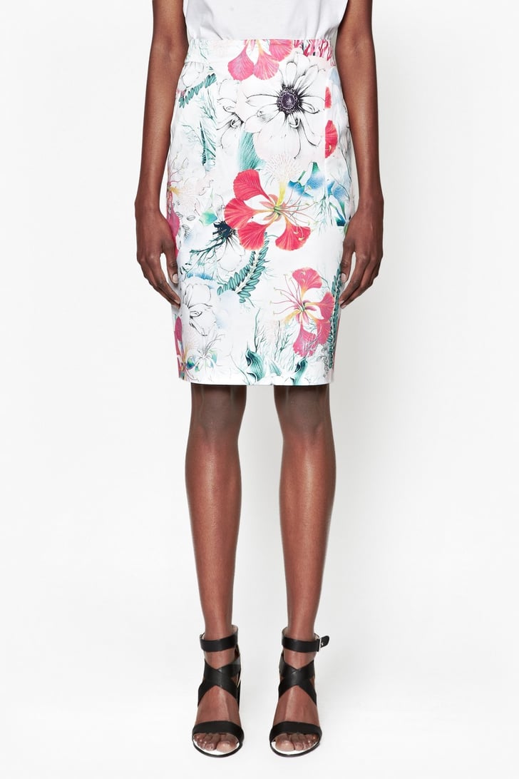 French Connection Floral Reef Pencil Skirt ($98) | Olivia Palermo's ...