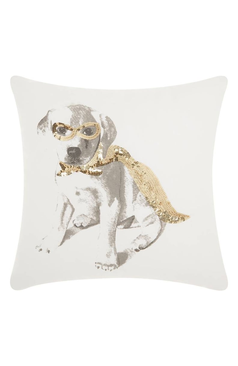 Mina Victory Sequin Super Dog Accent Pillow