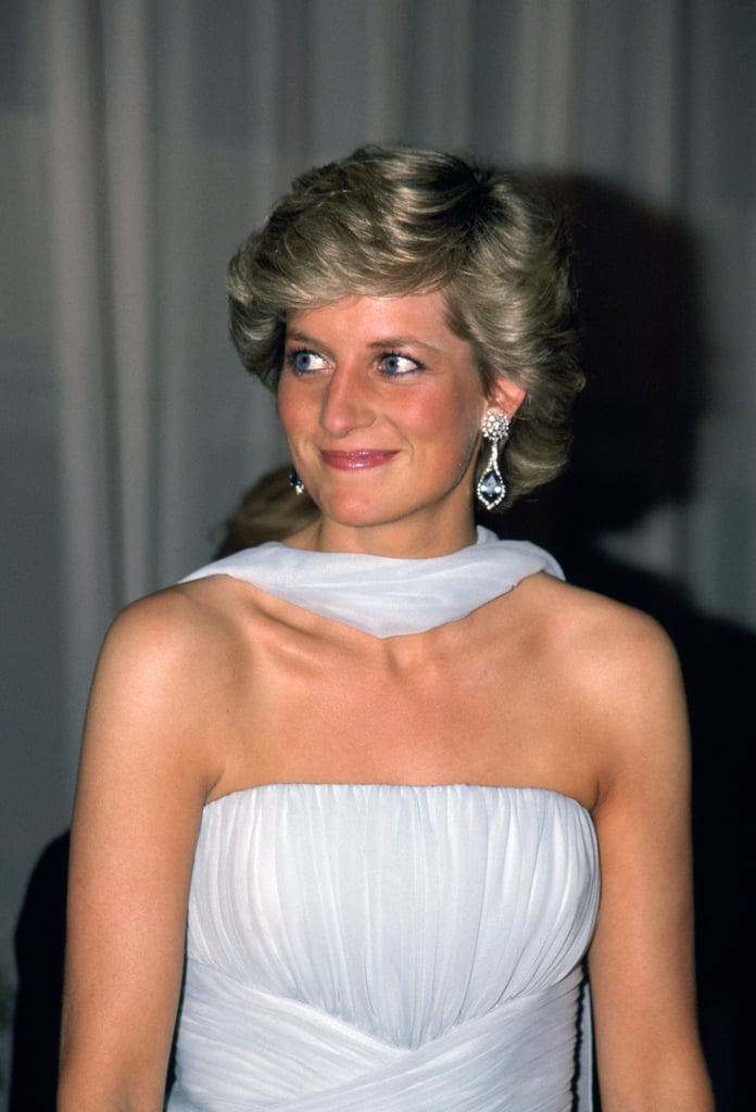 Aquamarine And Diamond Earrings Princess Dianas Jewelry Popsugar