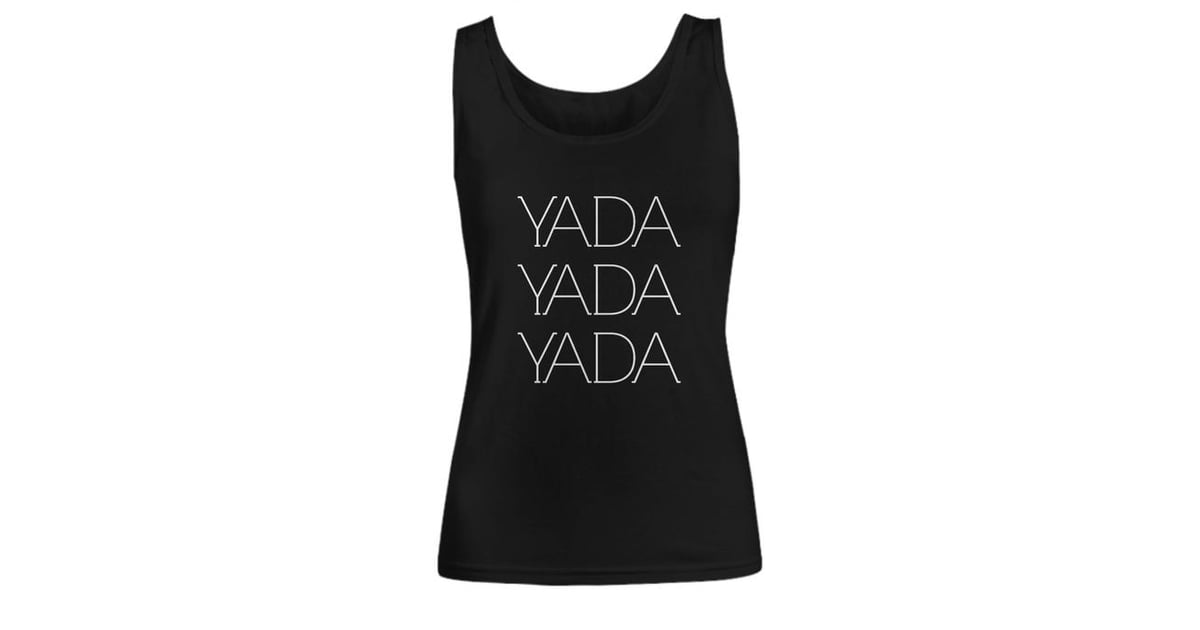 Yada Yada Yada Womens Black Tank Top Seinfeld Stocking Stuffers
