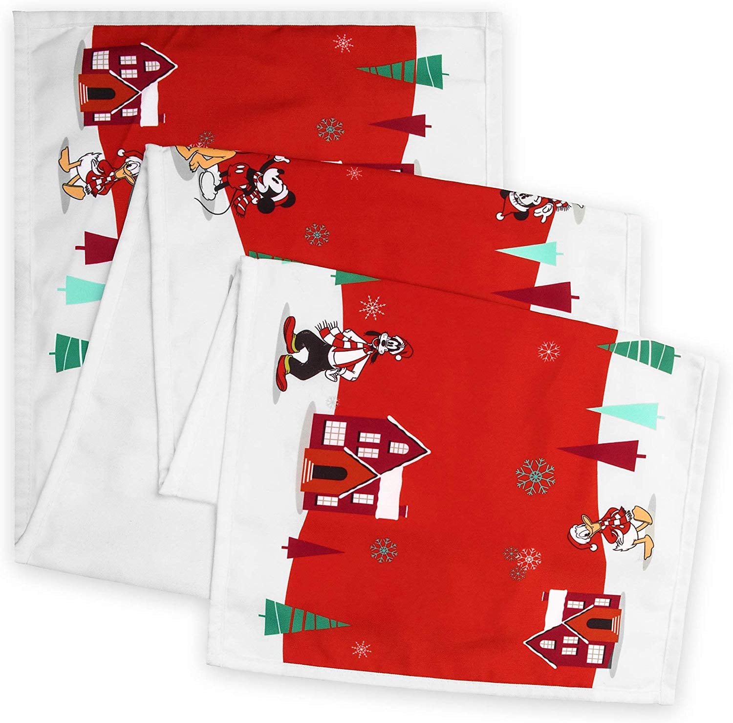 Disney Mickey And Minnie Mouse Holiday Table Runner Whoa Amazon