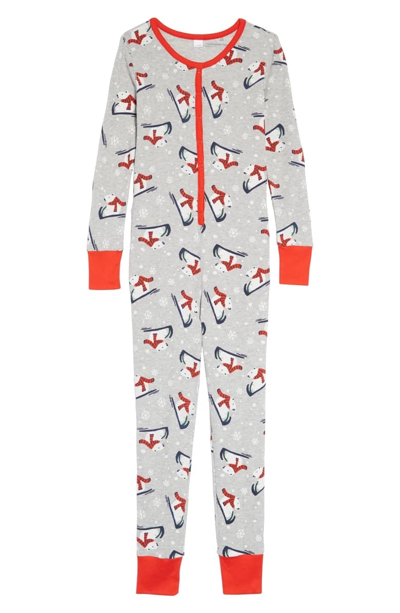 Nordstrom Thermal Fitted One-Piece Pajamas (Toddlers, Little Kids & Big Kids)