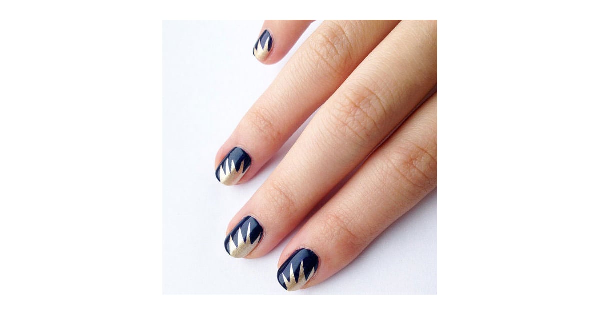 Diy Starburst Nail Art Design Popsugar Beauty