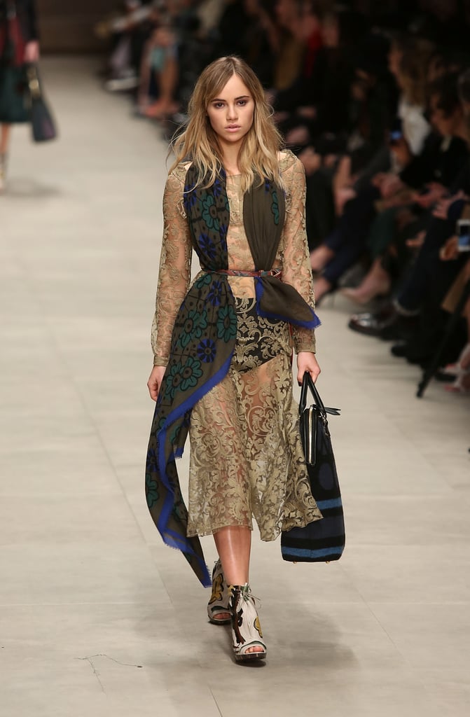 Suki Waterhouse walked the runway.