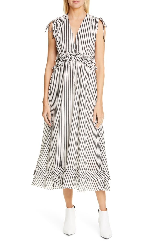 Robert Rodriguez Mariel Stripe Midi Dress